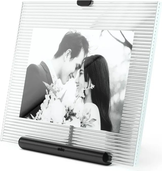 Fekete üveg álló képkeret 16x20 cm Flute – Umbra