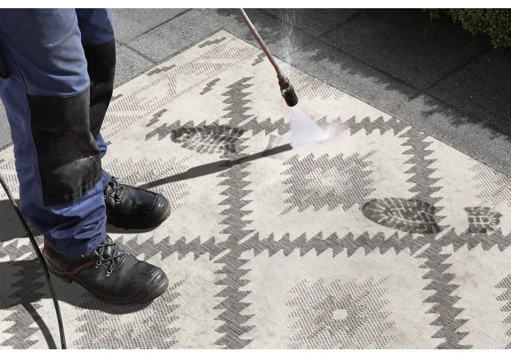 Malibu szürke-krémszínű kültéri szőnyeg, 230 x 160 cm - NORTHRUGS