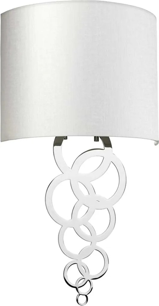 Elstead glamour modern fali lámpa curtis bézs króm elscurtis-medium-pc