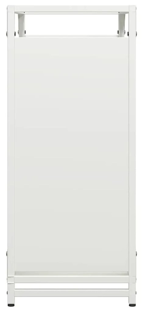 fehér hidegen hengerelt acél tűzifatároló 60x28x65 cm
