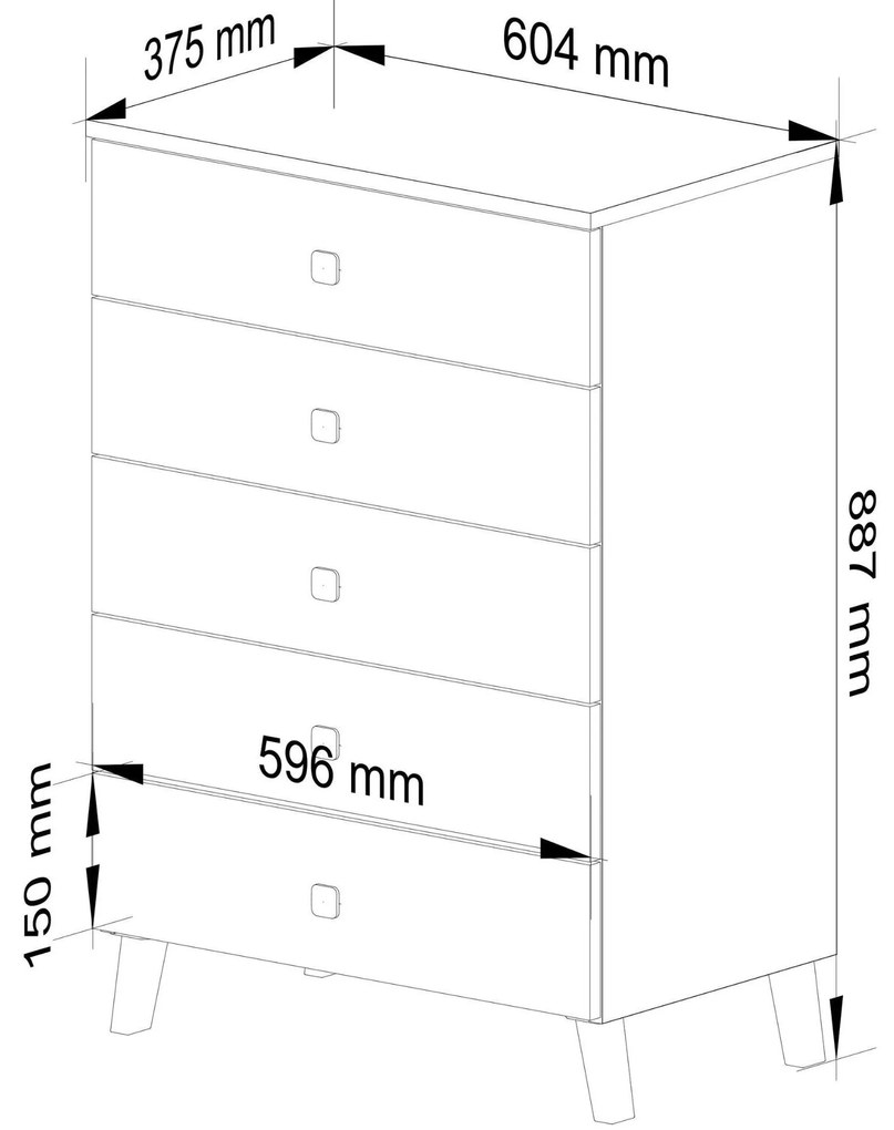 Komód Mobian 5 (kasmír). 1107561