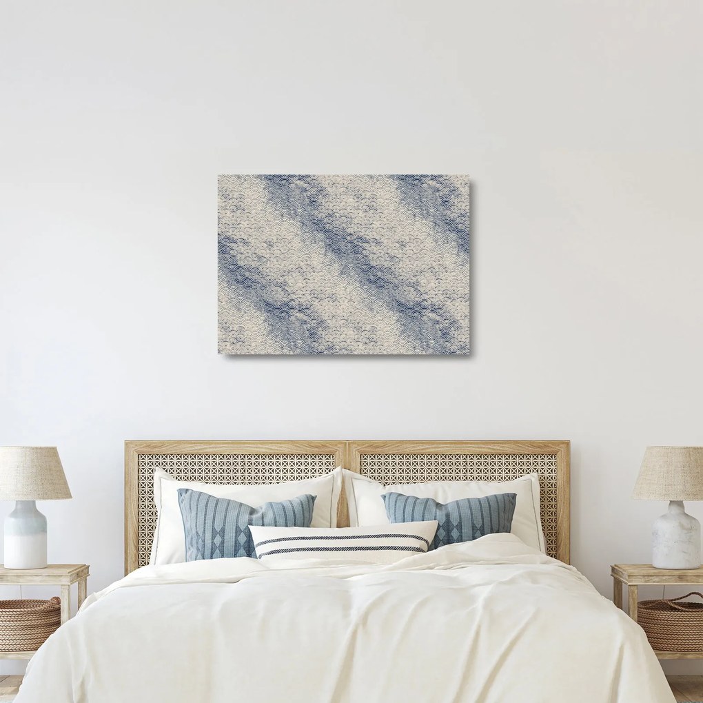 Üveg kép - Hullámminta (70x50 cm)