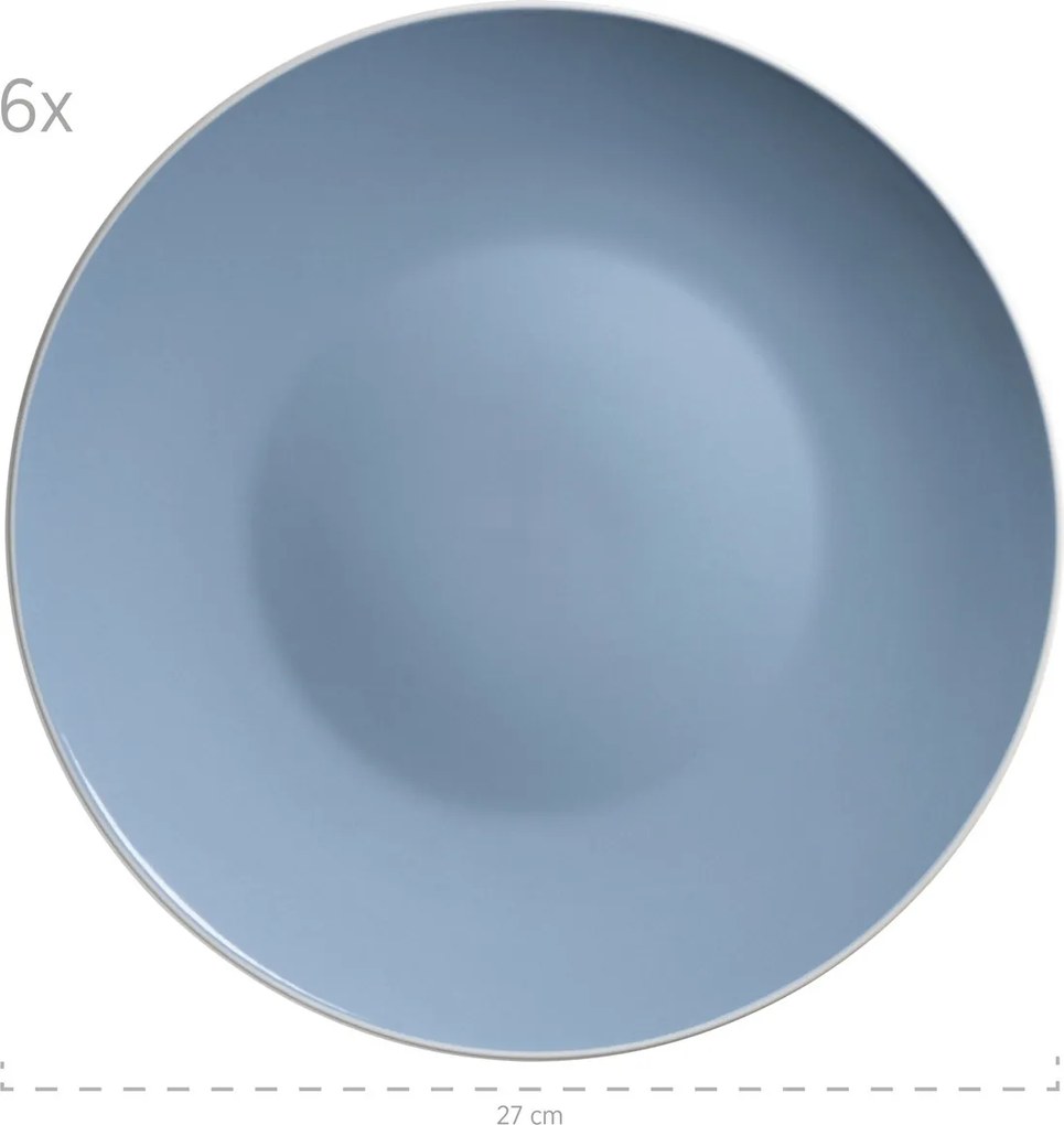 Mäser 24 darabos ELISSA étkészlet – kék fényes