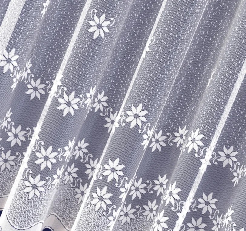 Mg Függöny jacquard 651/376 Fehér 250cm magas pol 0,5m