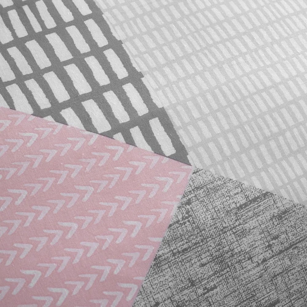 Rózsaszín kétszemélyes ágyneműhuzat 200x200 cm Larsson Geo – Catherine Lansfield