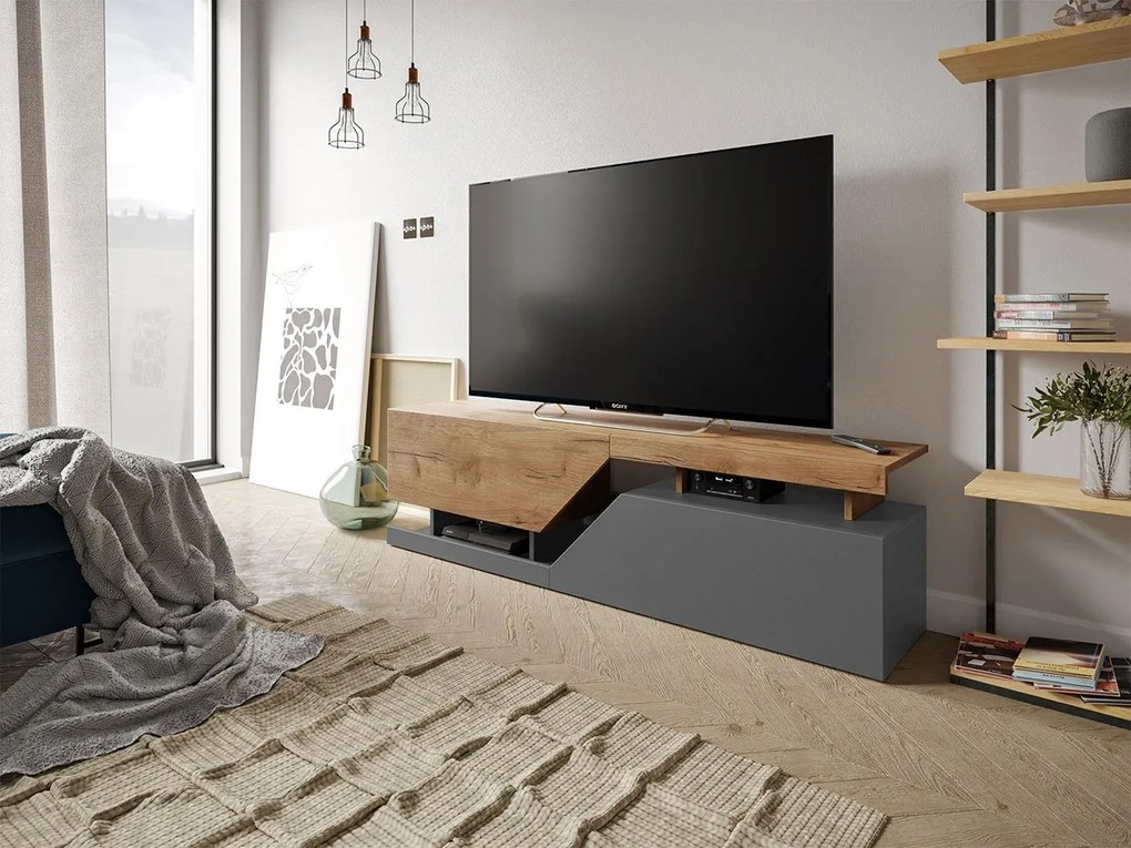 TV asztal/szekrény Belsia (antracit + wotan). 1054233