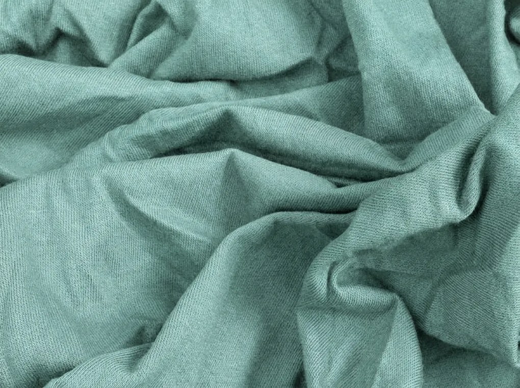 Mentol jersey lepedő 90 x 200 cm