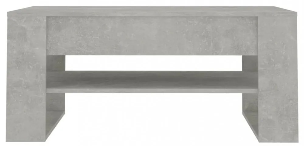 betonszürke szerelt fa dohányzóasztal 102 x 55 x 45 cm
