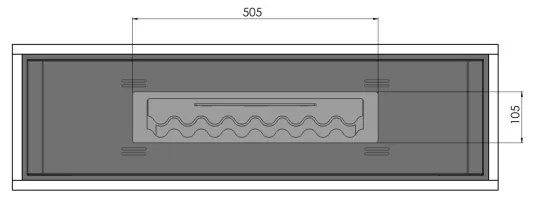 InFire - BIO Kandalló 100x47 cm ipari