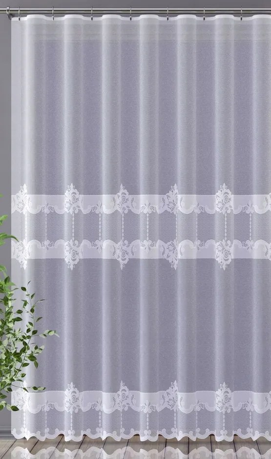 Mg Függöny jacquard 648/220 Fehér magasság 250cm pol 0,5m