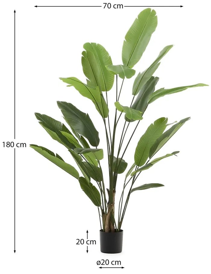 Banánfa műnövény (magasság 210 cm) – Kave Home