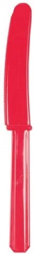 Piros Apple Red evőeszköz, kés - 10 darabos