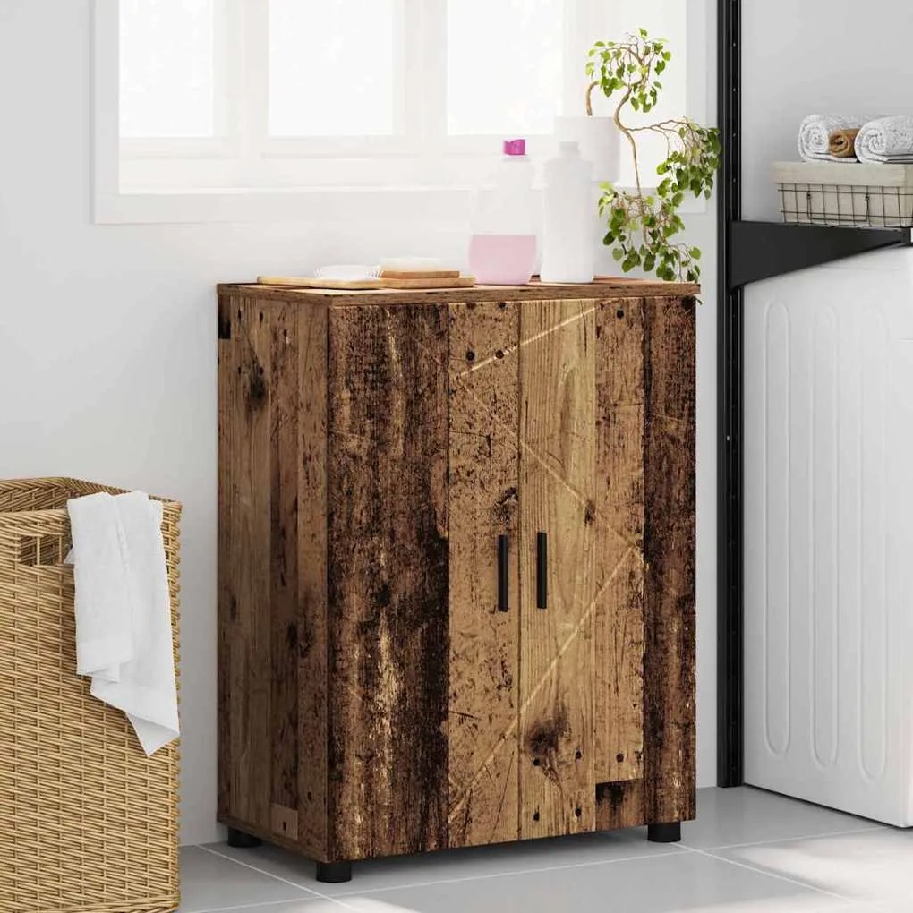 Fürdőszoba Székény polcokkal Régi fa 60 x 35 x 80 cm Faanyag