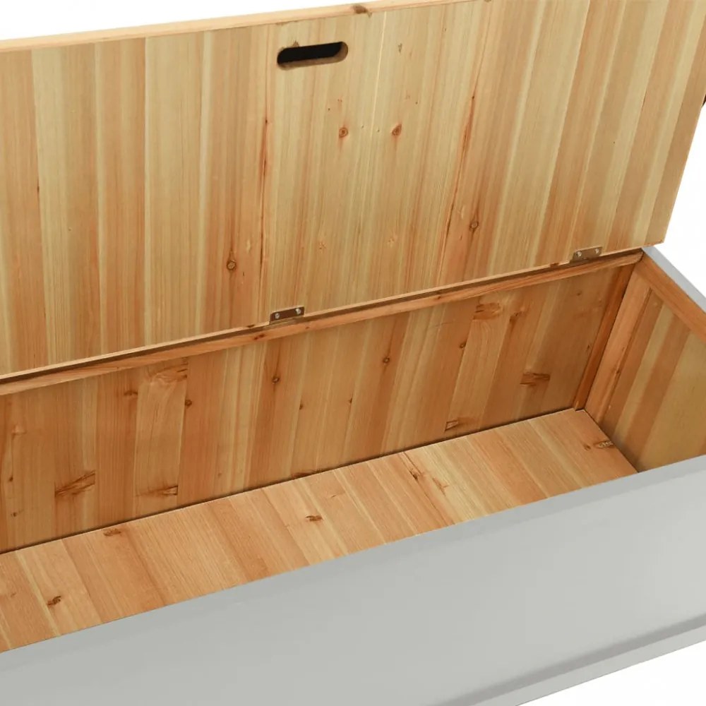 szürke tömör fenyőfa pad 107 x 45 x 75,5 cm
