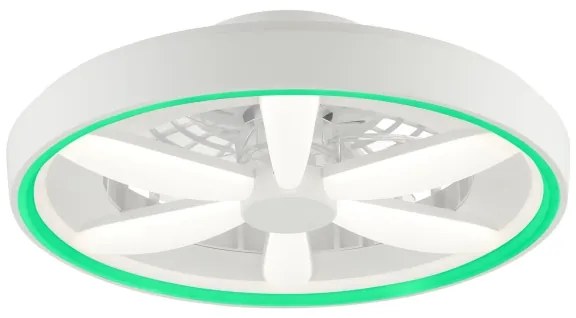 Brilliant - GAIANO LED/48W/230V fehér RGBW mennyezeti ventilátor távirányítóval