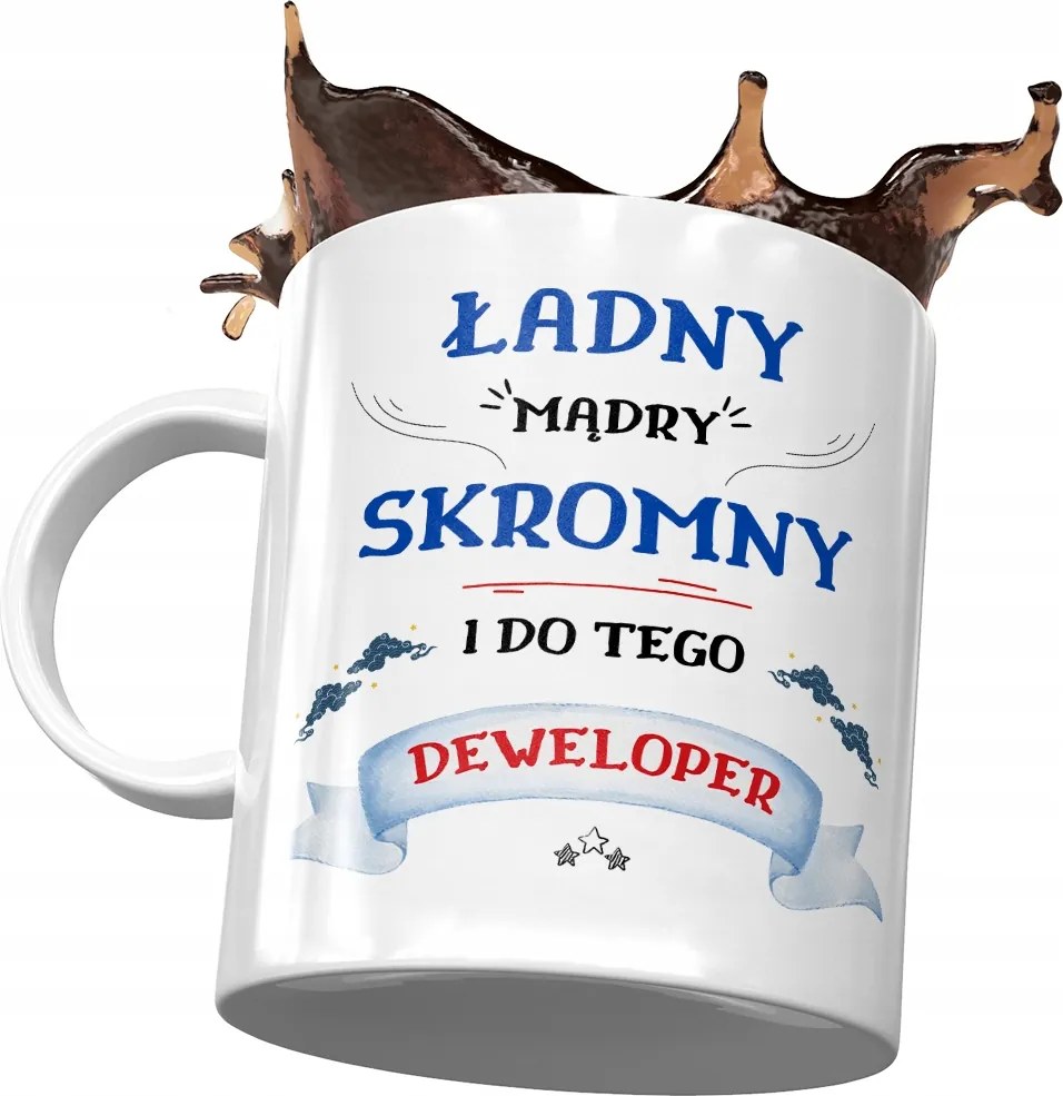 Bögre Fejlesztőnek Szép Okos Szerény Ajándék Nyomtatott Fotóval