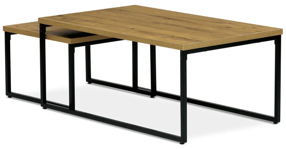 Set de mese pentru cafea în picioare din 2 piese, culoare stejar sălbatic CT-619