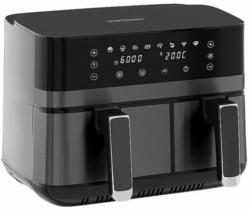 ProfiCook FR 1295 H dupla forrólevegős fritőz, 9 l