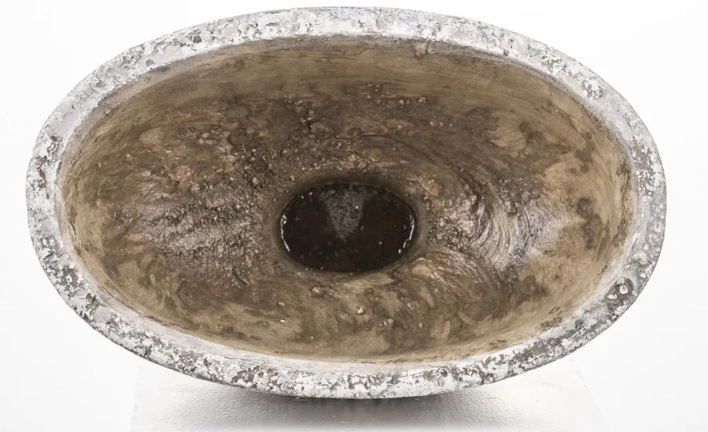 Cyrus design Kaspó cement szürke 15.5x25x15.5cm