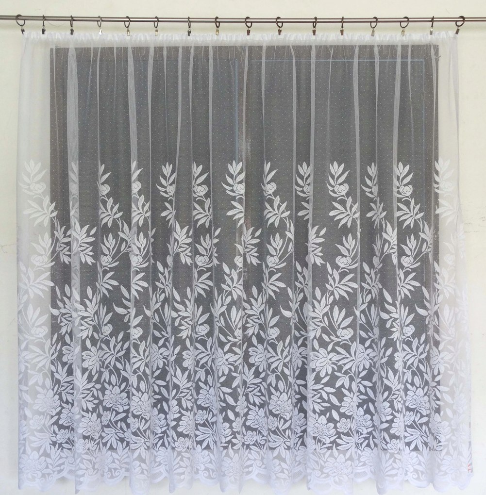 Mg Függöny 4556 Fehér 500x160cm Kész Szalaggal M