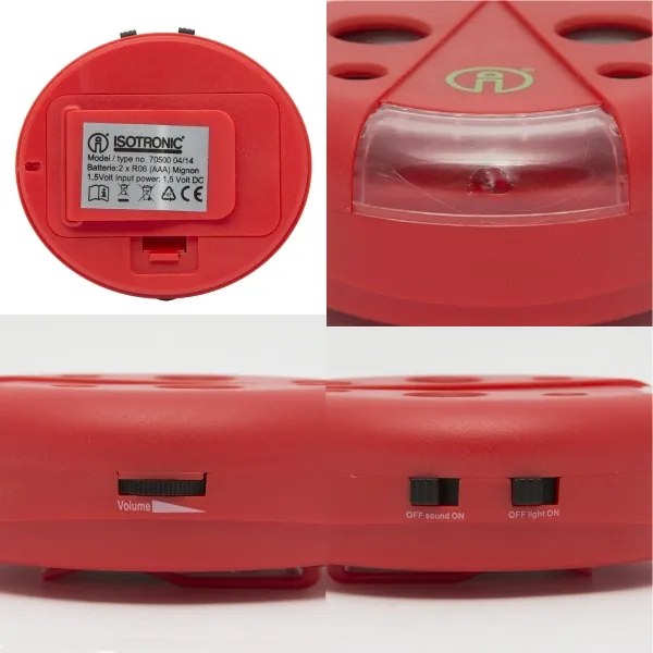 Rágcsálóriasztó LED világítással 2xAAA katica