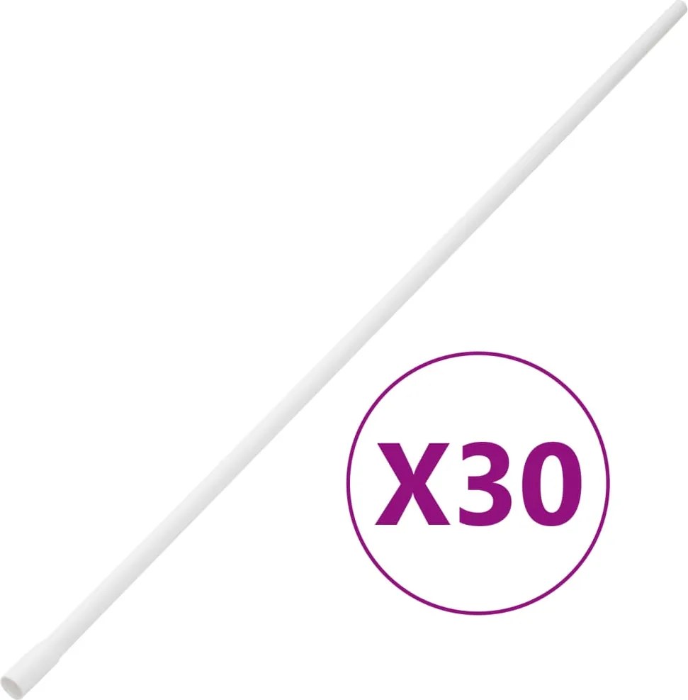 vidaXL PVC kábelcsatornák kapcsokkal Ø16 mm 30 m
