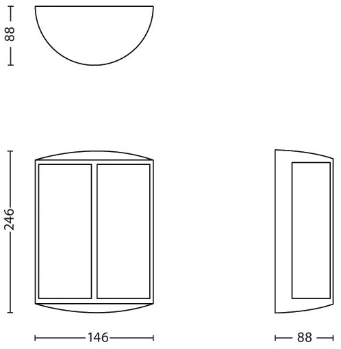 Philips 16464/93/16 - LED Kültéri fali lámpa STOCK 1xLED/6W IP44