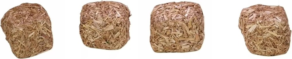 Széna Karácsonyi Betlehem Dekoráció 2,5x2,5 CM 4 Db