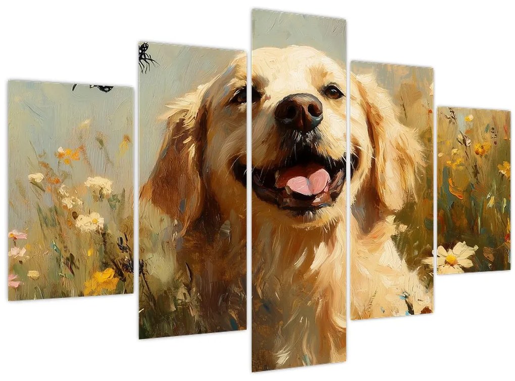Kép - Boldog kutyus (150x105 cm)