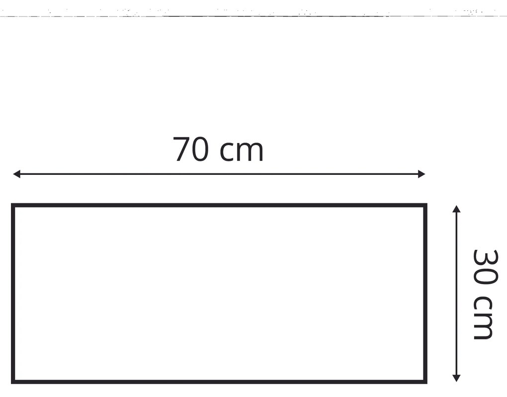 Bársony kárpitozott panel - Téglalap - 70x30cm Szín: Antik rózsaszín