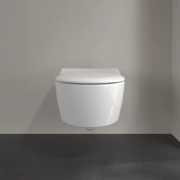 Villeroy & Boch 5656RSR1 - AVENTO falra szerelhető WC, SoftClose ülőkével, kerámia/fehér