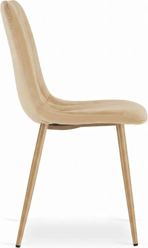 Krém bársony szék LAVA BUTTER CREAM