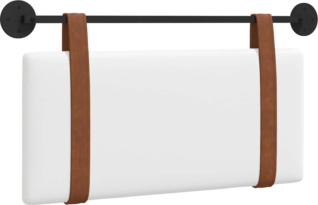 vidaXL Fali Fejtámla Falra szerelhető Fehér 80 x 40 cm Faanyag