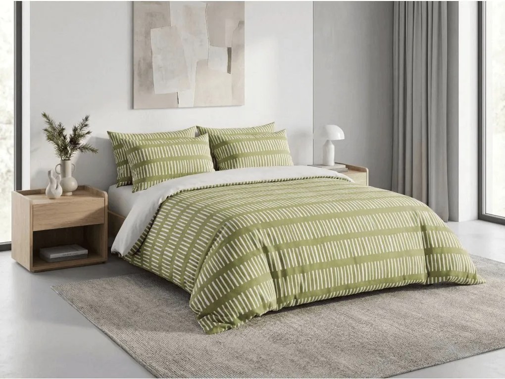Mikroszálas flanel ágyneműhuzat GREENSORY zöld Ágyneműhuzat mérete: 70 x 90 cm | 140 x 220 cm