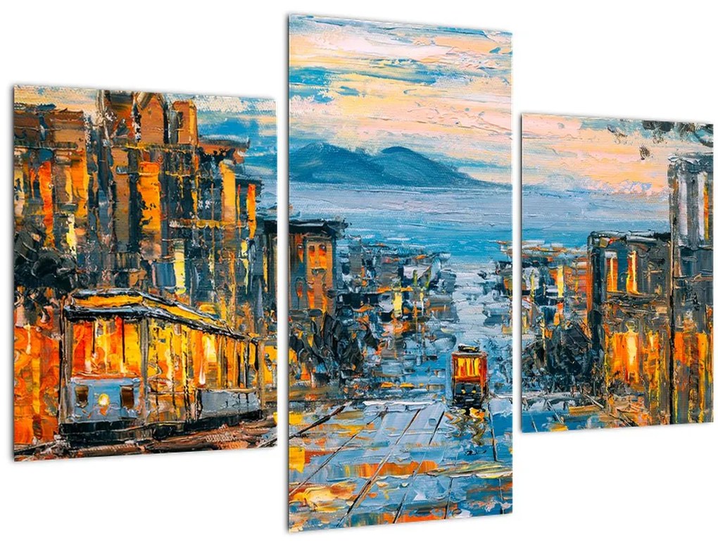 Kép - Cable Car, San Francisco (90x60 cm)