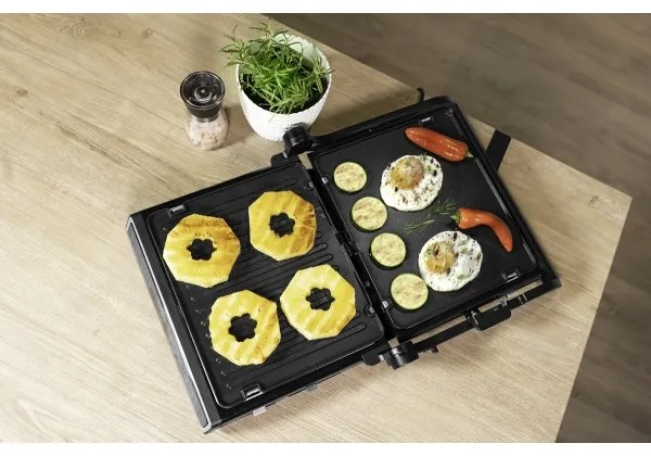 Concept ge3550 - Kontaktgrill 2000W/230V mit Temperatursensor, schwarz