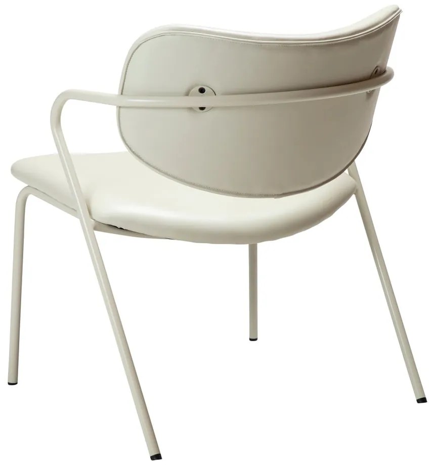 Krémszínű bőrutánzat fotel Zed – DAN-FORM Denmark