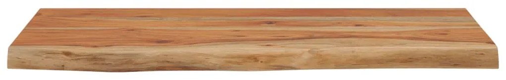 tömör akácfa téglalap alakú fali polc 40 x 20 x 3,8 cm