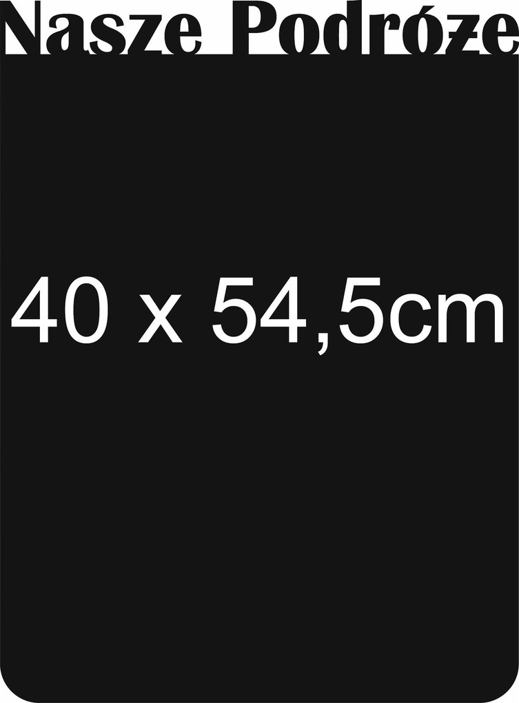 Mágneses tábla nyaraláshoz 40x54,5cm |Utazásaink