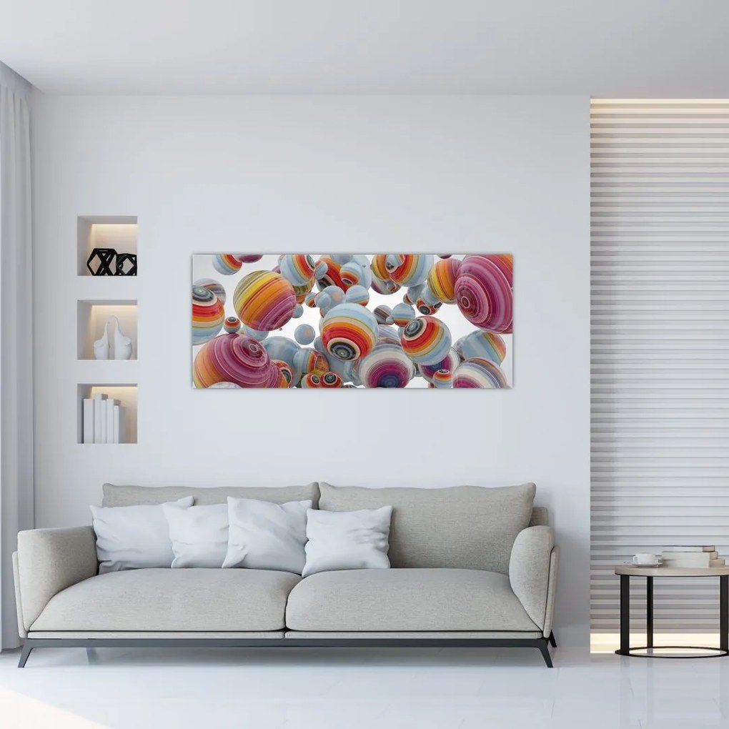 Festett gömbök képe (120x50 cm)