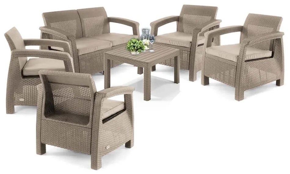 Corfu Big Light kerti bútor szett Chicago asztallal