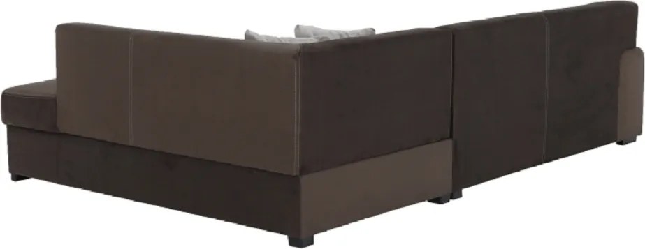 Ülőgarnitúra, barna, jobbos, MINERVA NEW