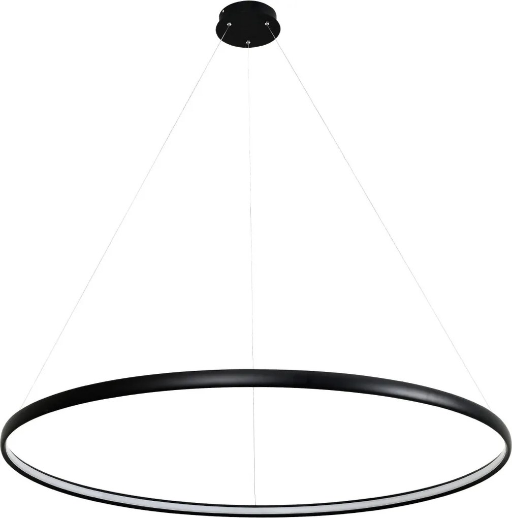 ZUMA LINE PL210503-1200-BK CARLO Modern Led Függesztett Lámpa Matt Fekete LED IP20