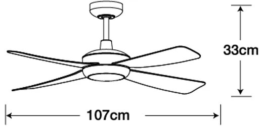 Lucci air 213303- LED Dimmelhető ventilátor SLIPSTREAM 1xGX53/12W/230V fekete + távirányító