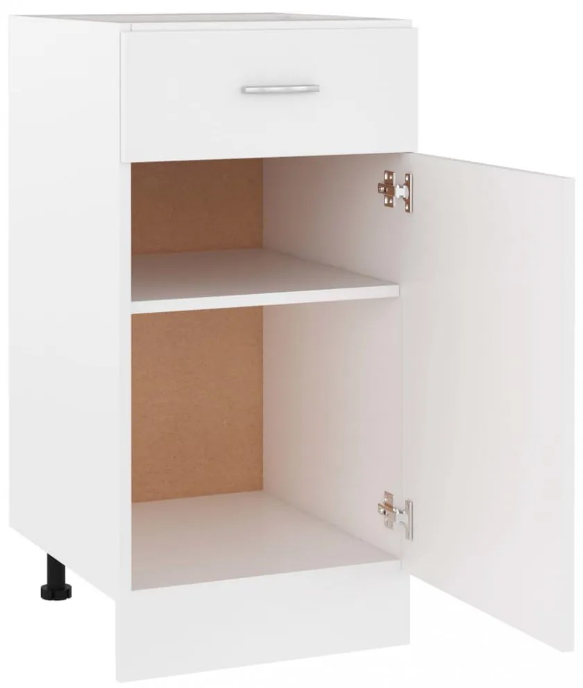 “Lyon” fehér szerelt fa fiókos alsószekrény 40 x 46 x 81,5 cm