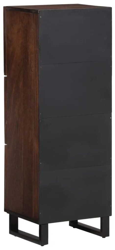 vidaXL barna tömör mangófa magasszekrény 40 x 34 x 110 cm