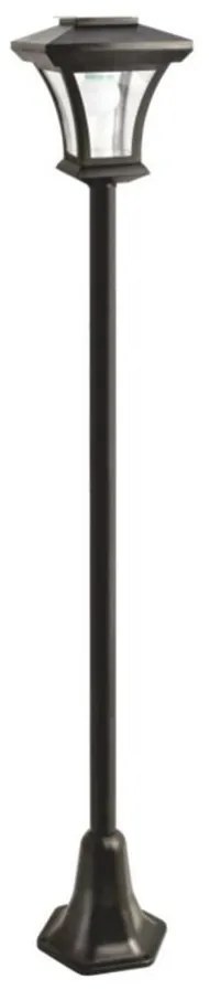 Baterie Centrum Napelemes kültéri LED-lámpa, 1,2 V, 1800 mAh, IP44, fekete BC0403
