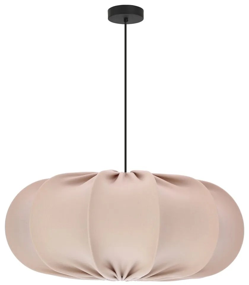 Bézs függőlámpa textil búrával ø 52 cm Cafee – Candellux Lighting