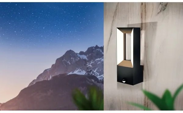 Eglo 98726 - LED Kültéri lámpa érzékelővel RIFORANO 2xLED/5W/230V IP44