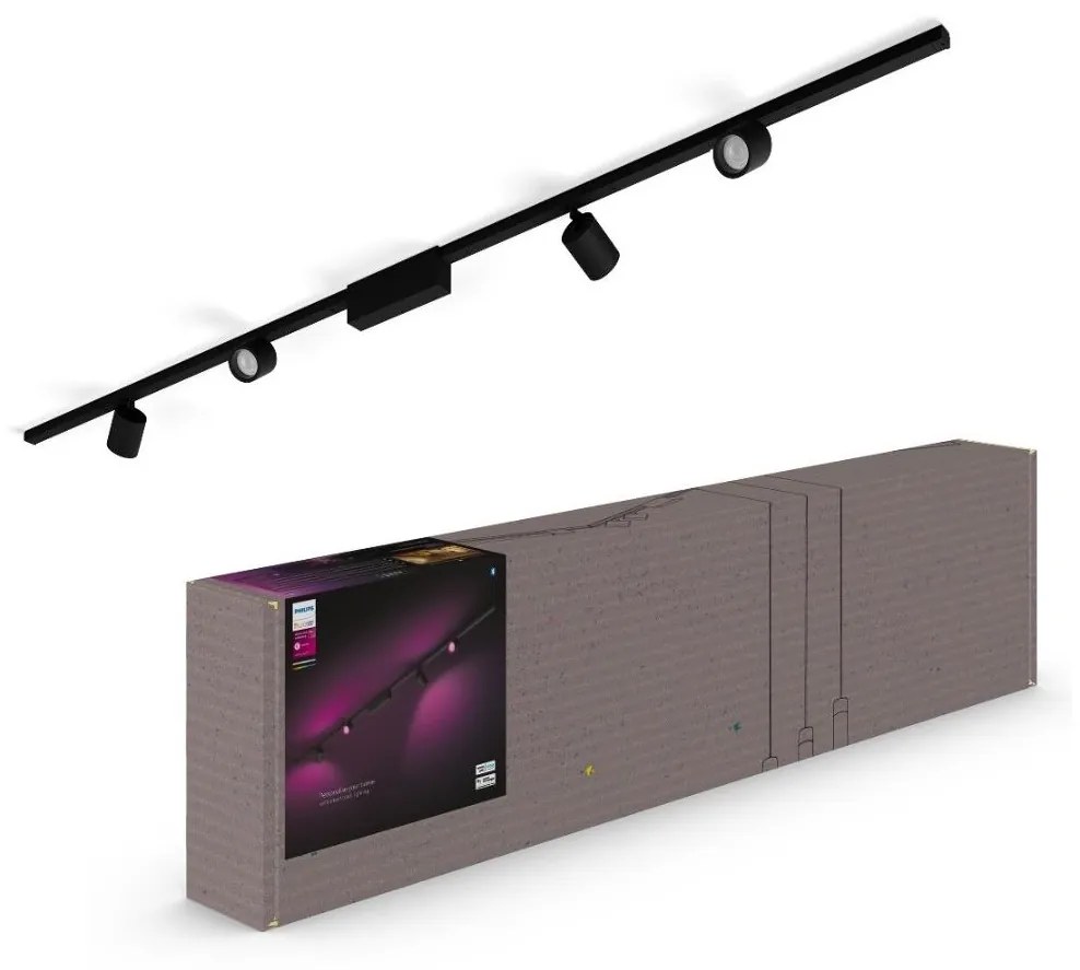 Philips-KÉSZLET 4xLED Dimmelhető lámpa sínrendszerhez Hue LED/20,8W/230V
